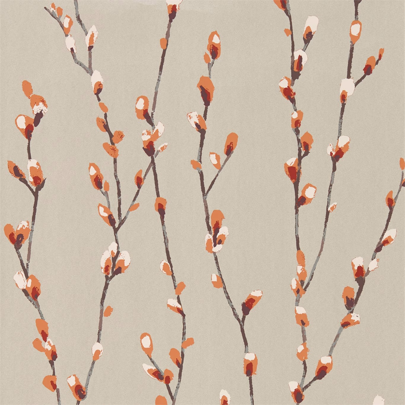 Обои Harlequin Standing Ovation Salice Tangerine/Gilver 111470